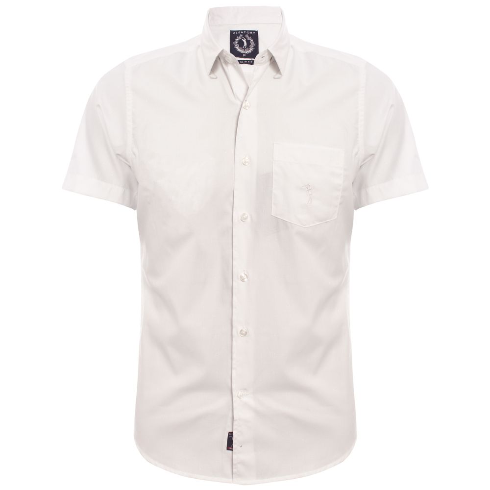 Ha684240d Camisa Social Manga Curta Slim Fit Azul Por R 149