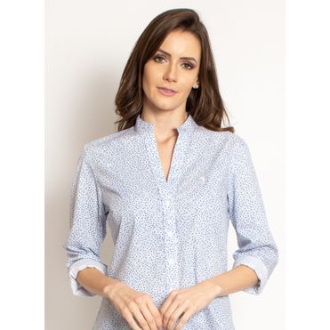 blusa social florida feminina