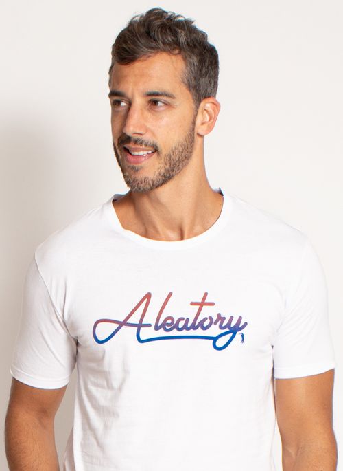 Camiseta masculina estilosa Aleatory é versátil e perfeita para usar até com calças de moletom