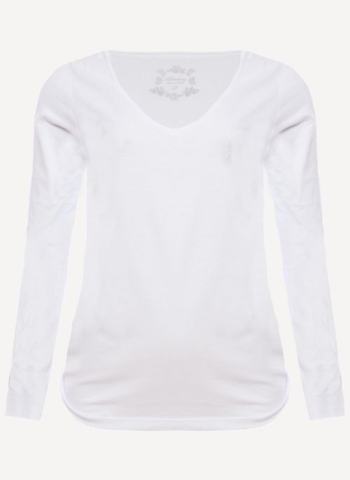 Camisa manga longa branca feminina Clearance