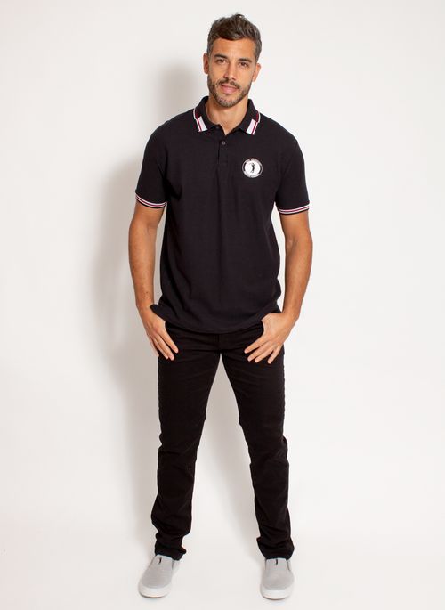 camisa aleatory preta