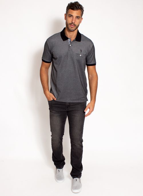 camisa aleatory preta