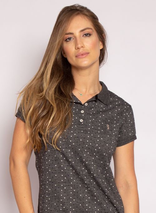Camisa polo feminina aleatory Clearance